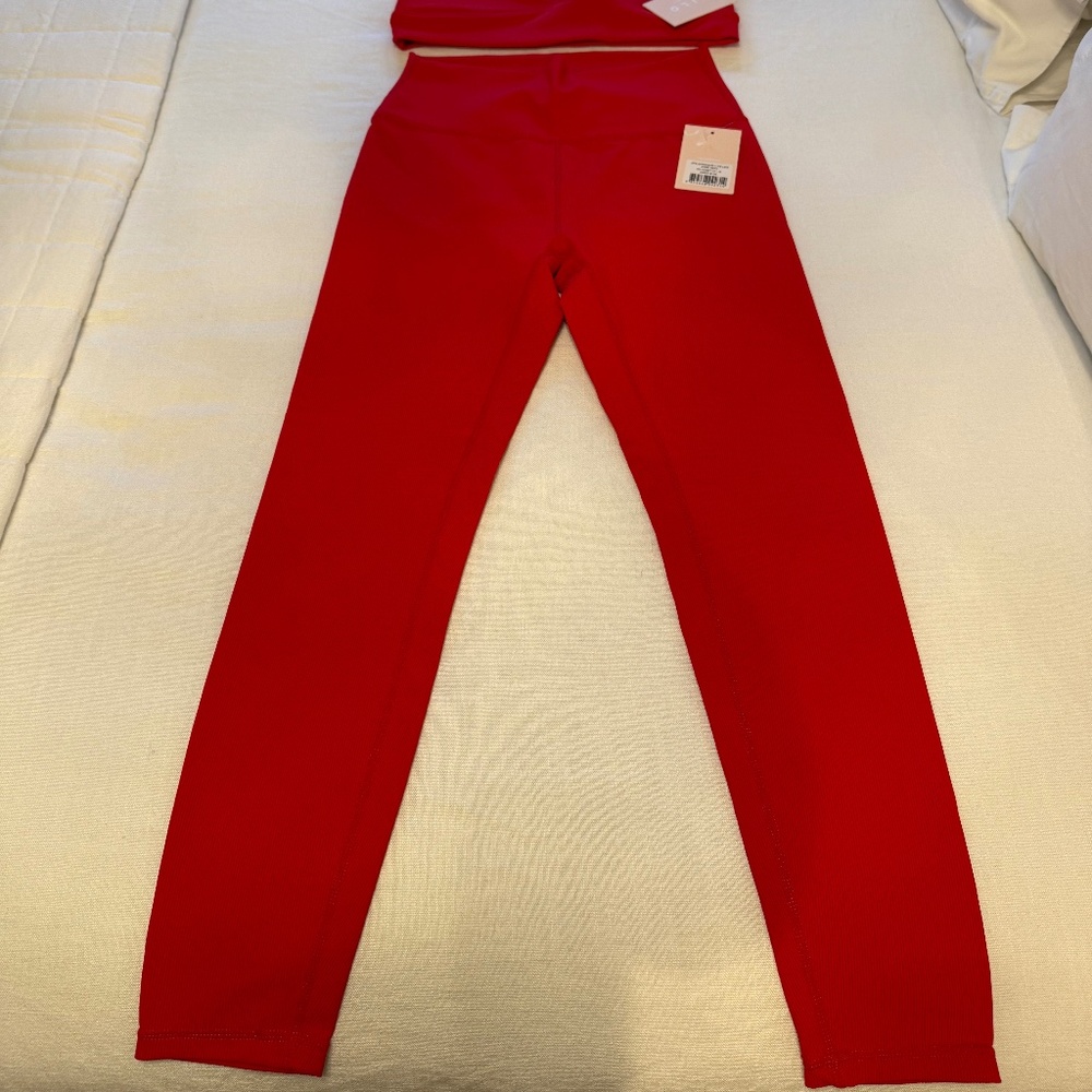Brand New Wilo The Label Ribbed 7/8 Leggings & Sport Bra Set - Size Medium - Picture 3 of 8